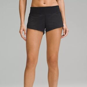 Lululemon Speed Up Running Shorts 2 in, Size 4, Black